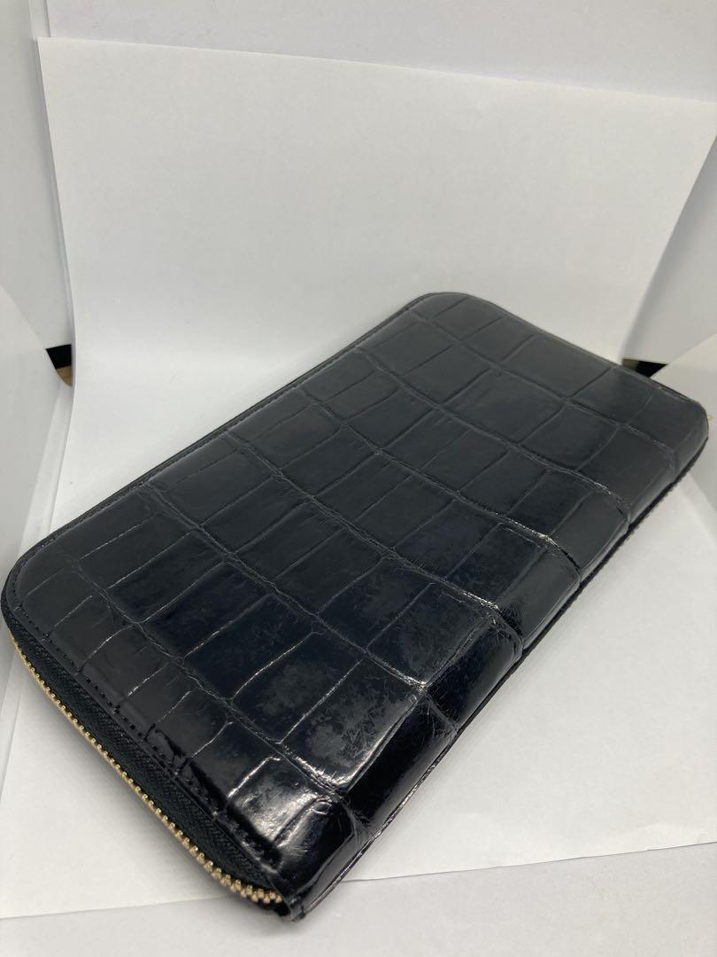 日本初の 池田工芸 クロコ ウォレット ラウンド 財布・ケース・小物入れ