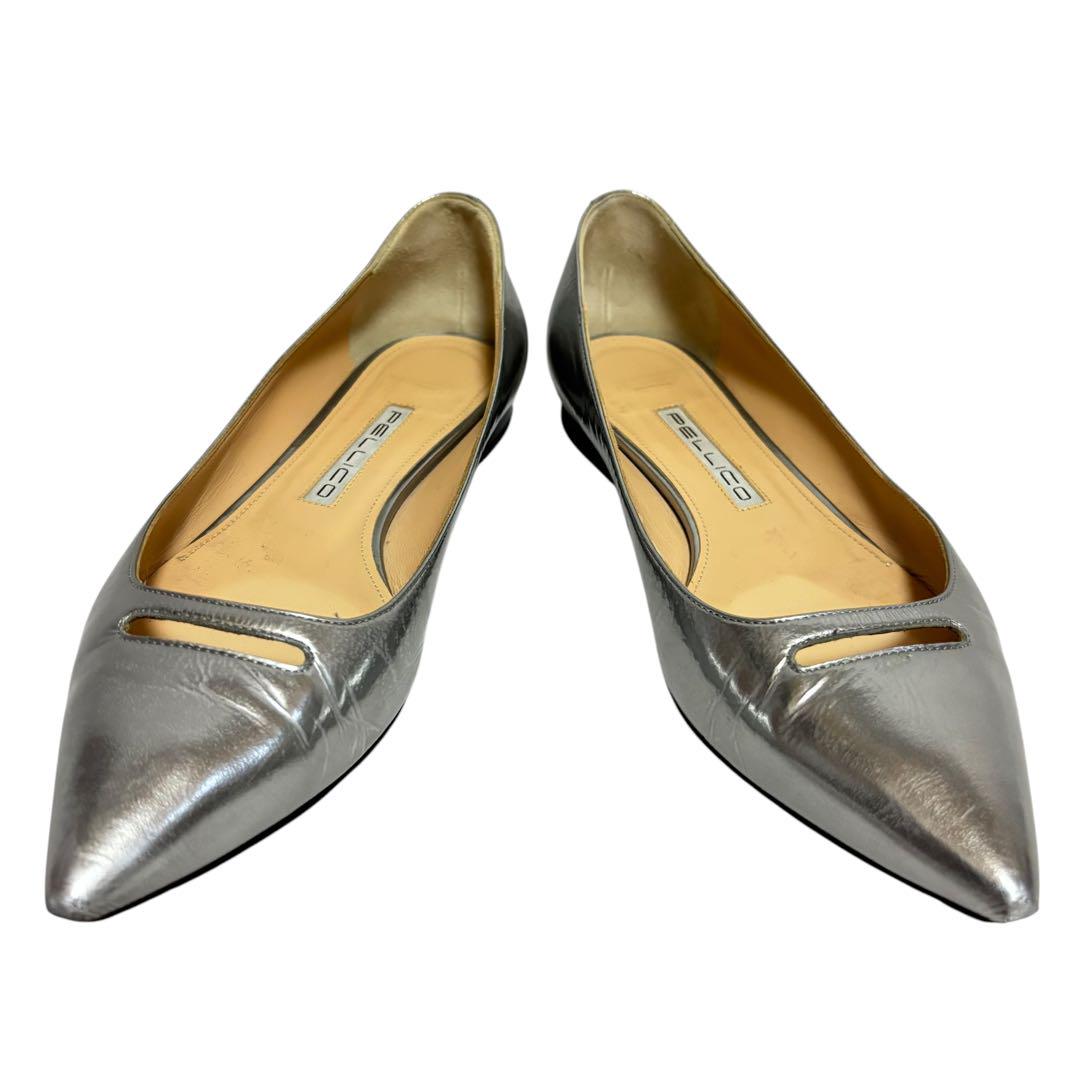 PELLECO　ペリーコ　ANELLI　アネッリ　シルバー　フラット　37.5