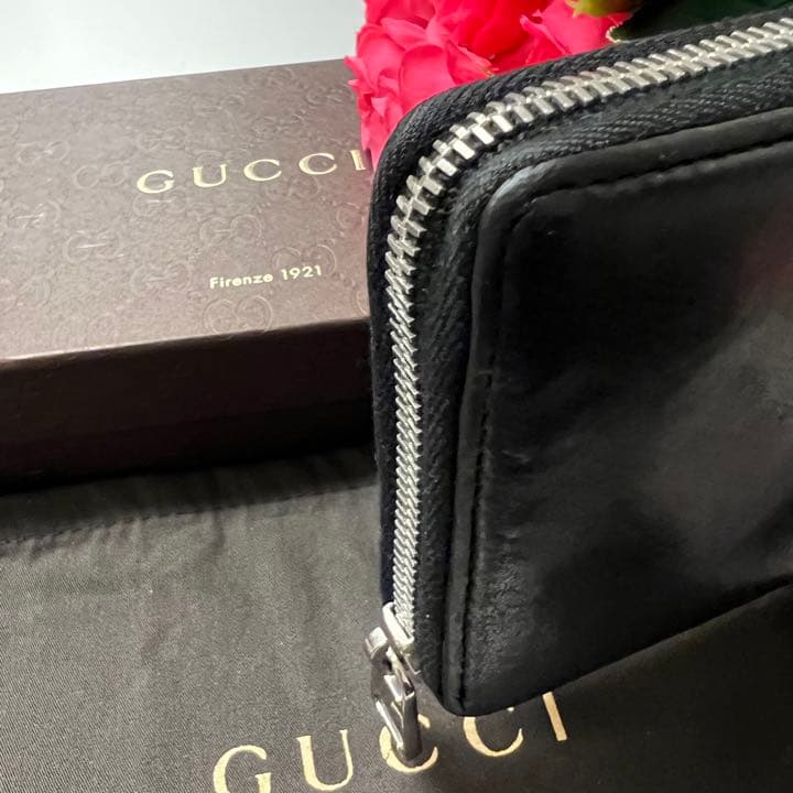 未使用に近い‼️ グッチ GUCCI 財布 長財布 ソーホー ラウンド