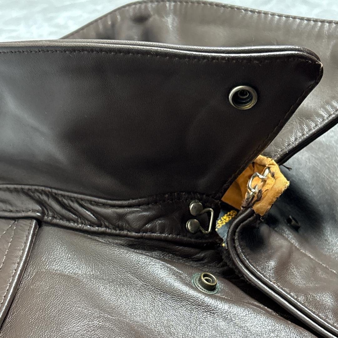 A2 Flight JKT 38 SealBrown 棒タロンジップ 台襟 A2 Flight JKT 38 SealBrown 棒タロンジップ 台襟