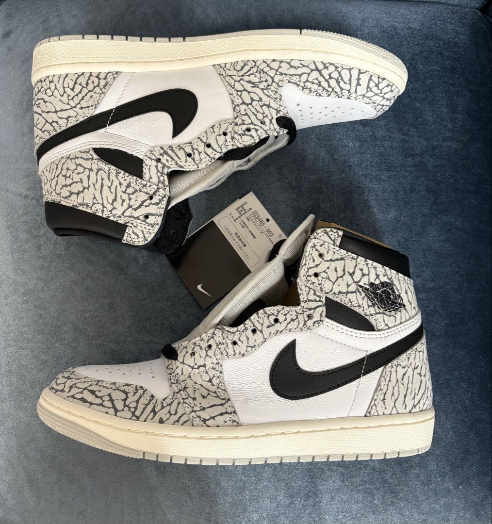 新品　NikeAirJordan1High og WhiteCement