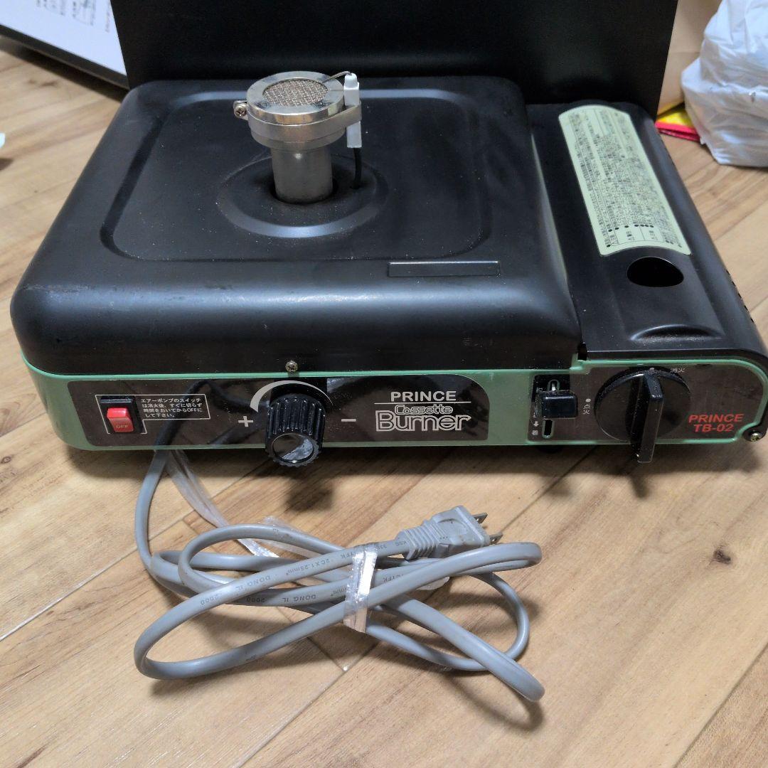 PRINCE カセットバーナー TB-02 ガラス工芸 トンボ玉 動作未Prince