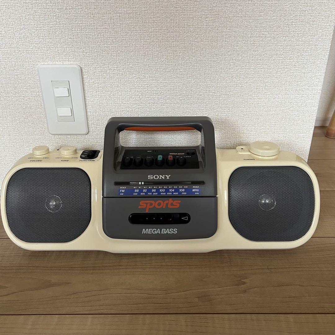 SONY sports ソニースポーツ　ラジカセ　カセットテープ