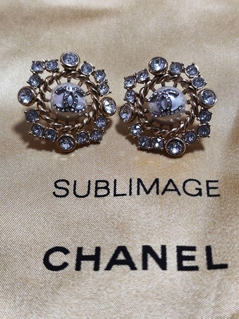 激レア♡シャネル CHANEL ピアス ココマーク パール ライン