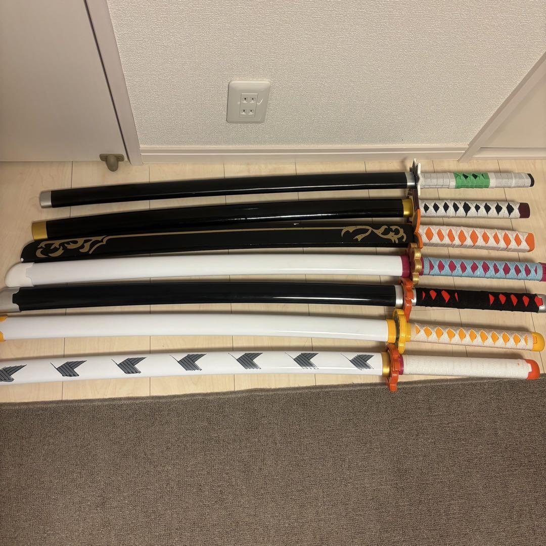 鬼滅の刃　日輪刀　7本セット　木刀