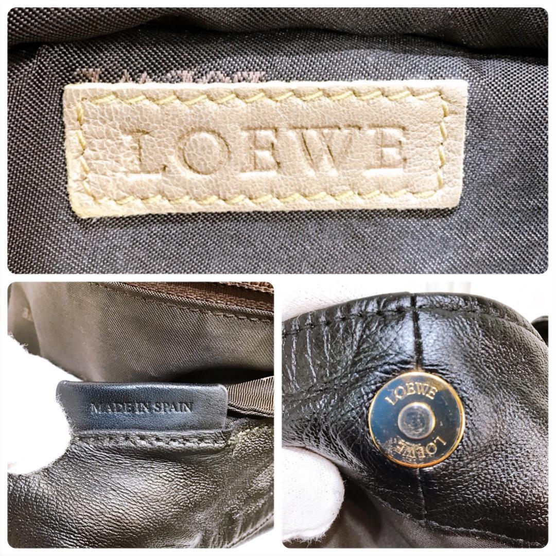 ございまし ロエベ LOEWE ナッパアイレ アナグラム ハンドバッグ 黒 ブラック FoHY9-m31367799040 ナッパアイ