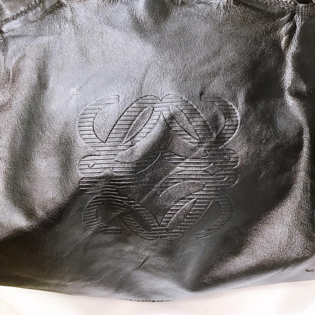ございまし ロエベ LOEWE ナッパアイレ アナグラム ハンドバッグ 黒 ブラック FoHY9-m31367799040 ナッパアイ