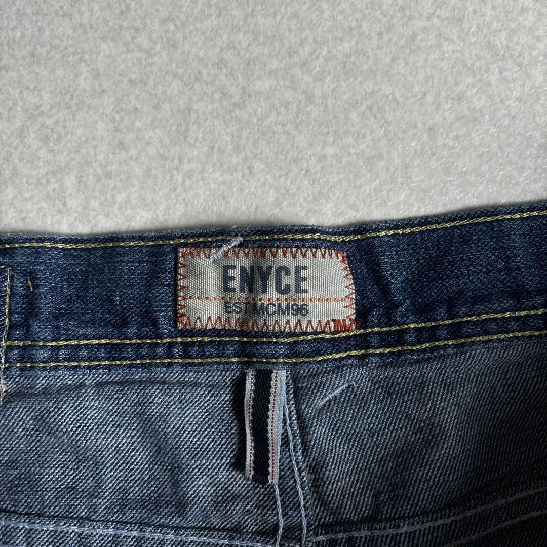 (古着)90s ENYCE 極太バギーjorts デニムハーフパンツ ストリート