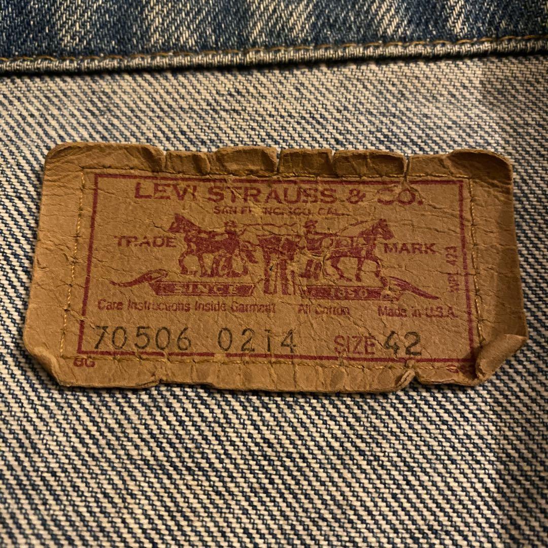80s Levi's 70506 デニムジャケット size 42 usa製