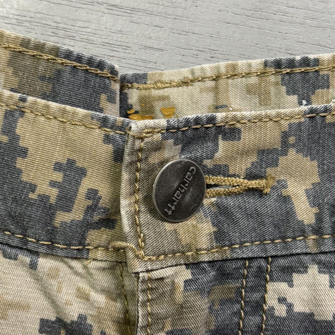 希少✨ carhartt ハーフカーゴパンツ デジカモ ストリート 30