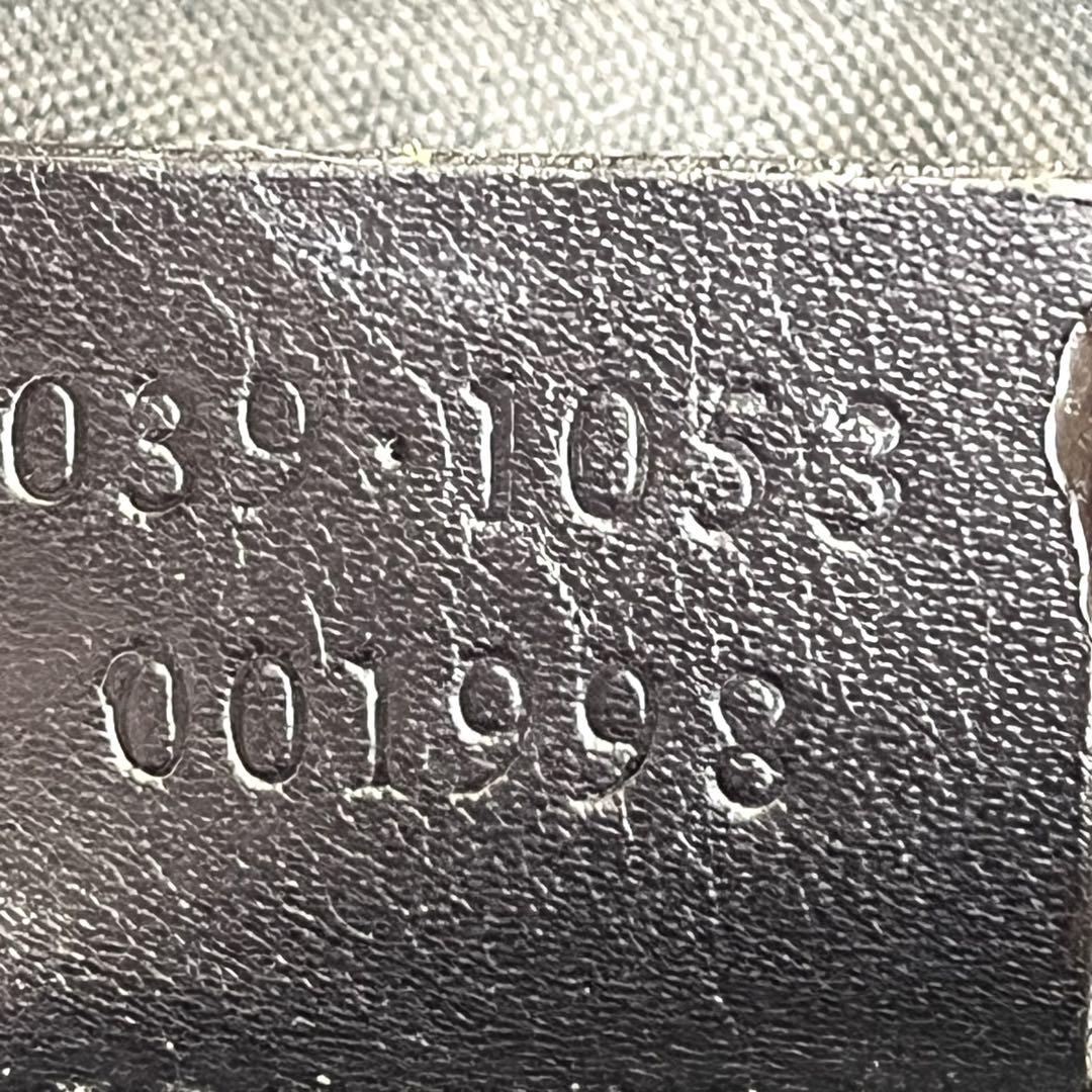 極美品✨ GUCCI バニティポーチ 化粧ポーチ　キャンバス レザー GG