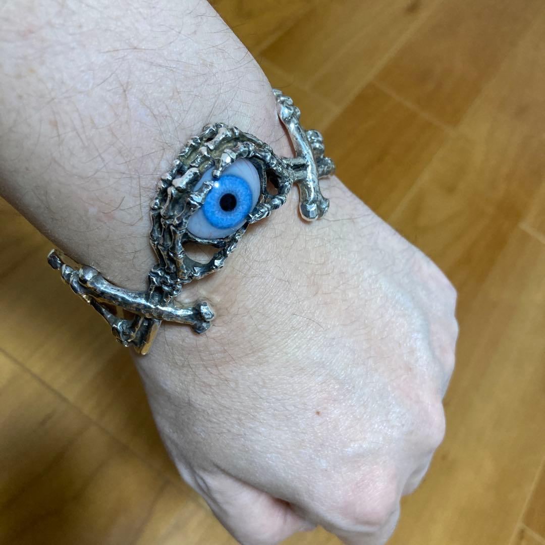 廃盤CRAZY PIG Bonehand&eye BANGLE BRACELET