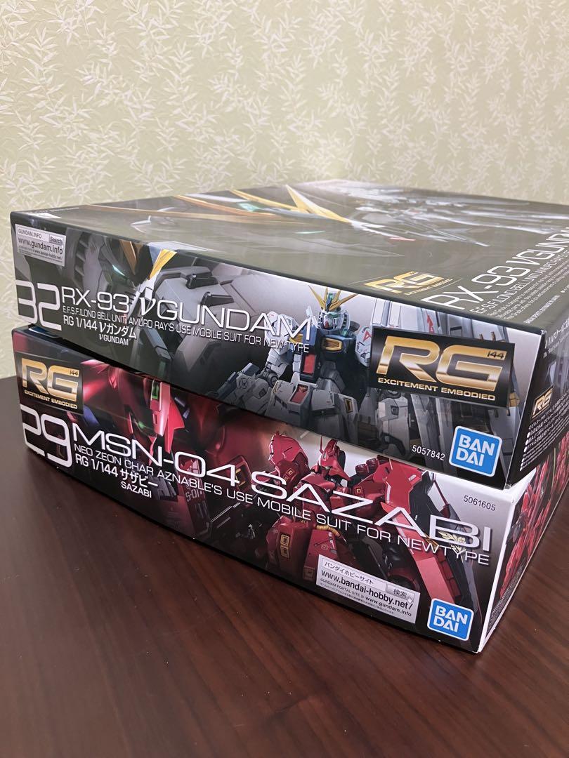 RG 1/144 サザビー　RG 1/144 νガンダム　2点セット