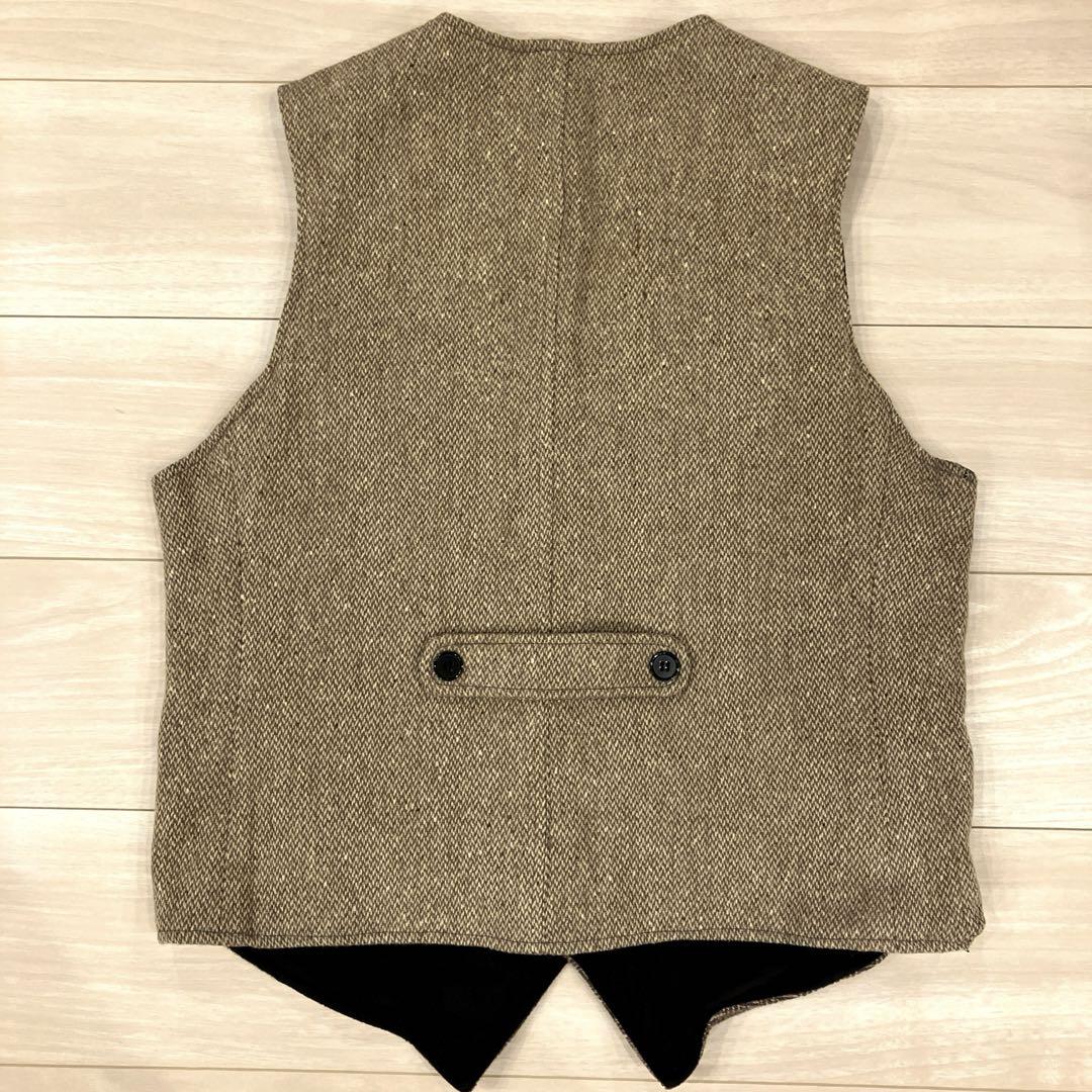 USA製☆ HarrisTweed 前後両面ツイード仕様 ヴィンテージベスト