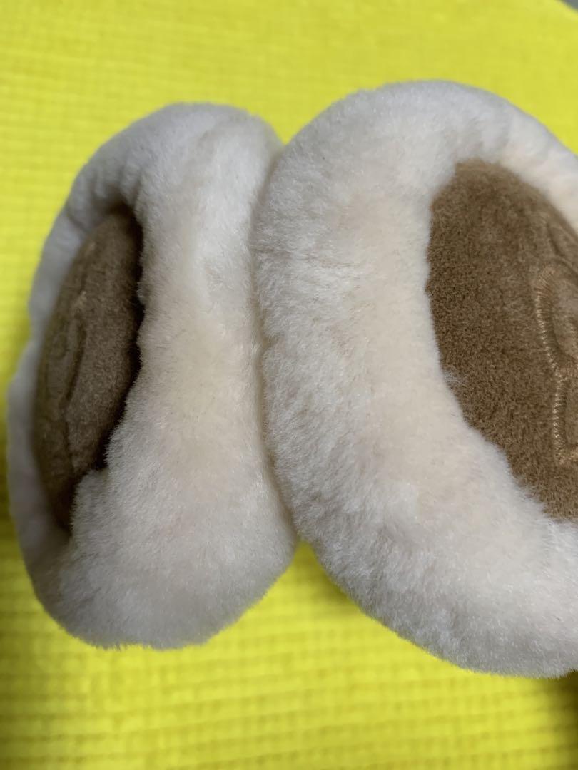 ugg アグ イヤーマフ チェスナット ブラウン ロゴ