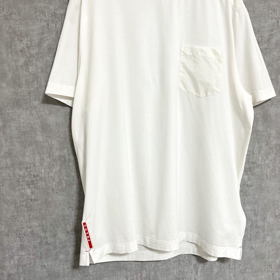 PRADA ラバーロゴ Tシャツ ポケット プラダ Lサイズ - メルカリ