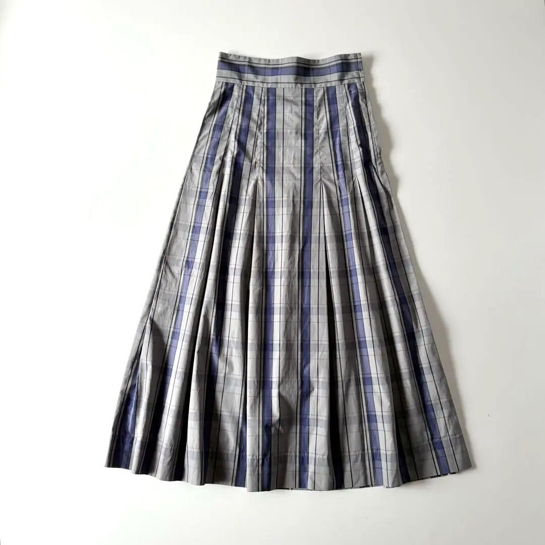 定価53,900円　希少　極美品　Scye　サイ　チェック　タック　スカート