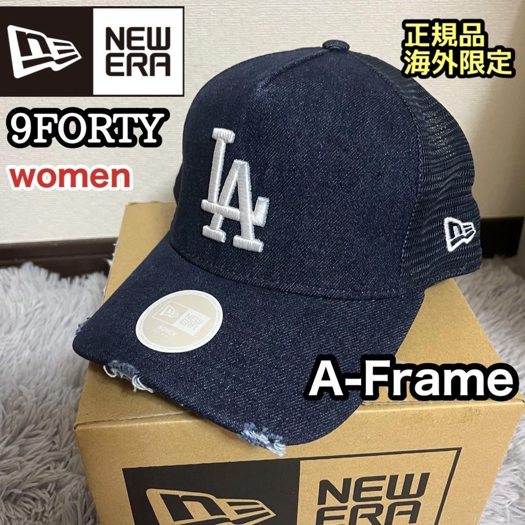 ニューエラ A-FRAME LA ドジャース 帽子 キャップ メッシュ デニム