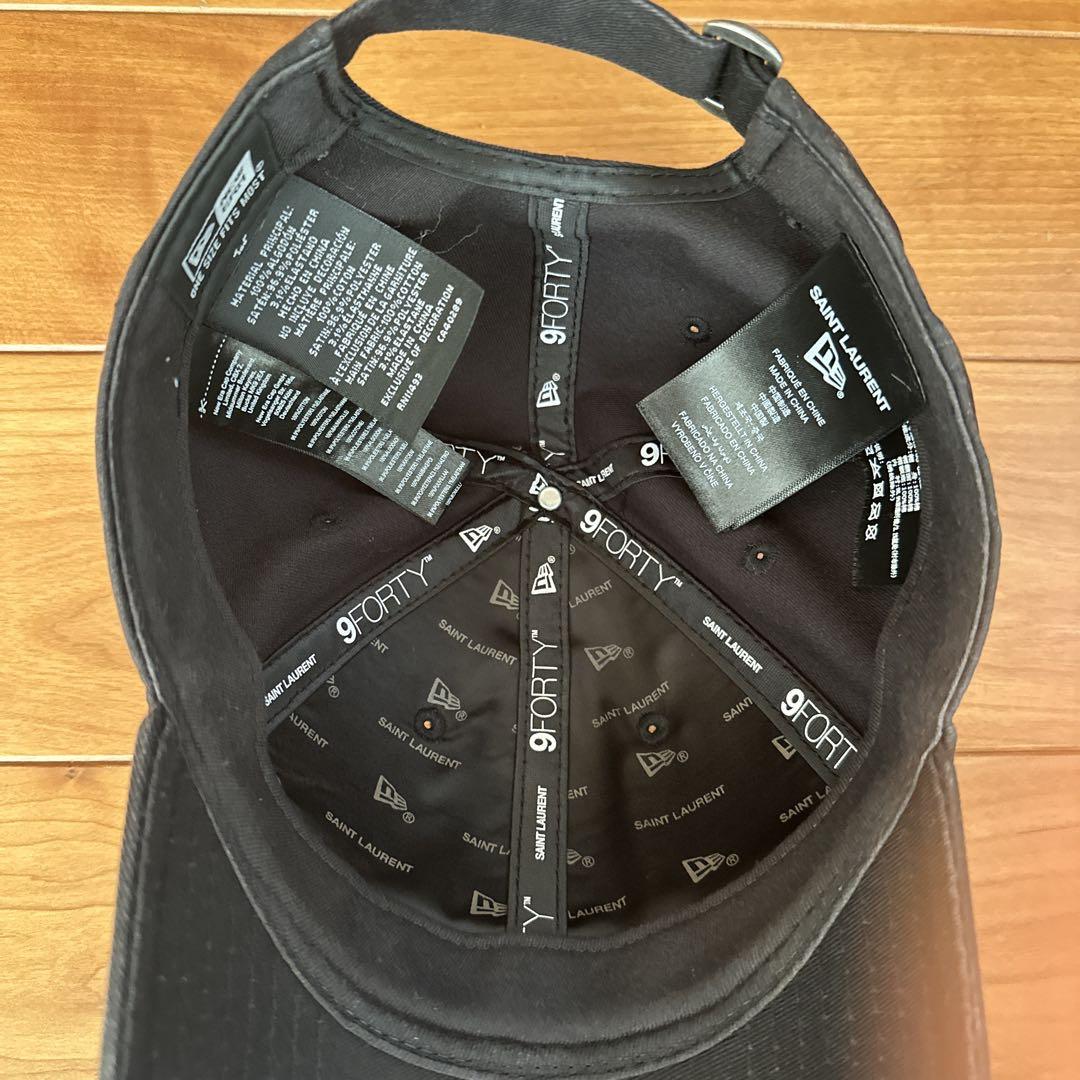サンローラン ニューエラ YSL 9FORTY キャップ 黒 調整可能 サンローラン ニューエラ YSL 9FORTY キャップ 黒 調整可能