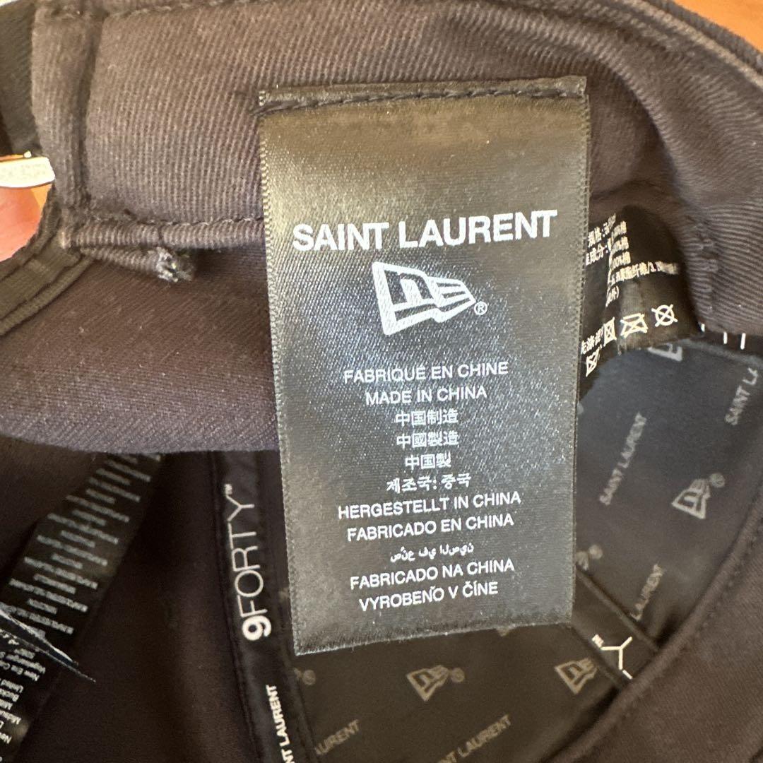 サンローラン ニューエラ YSL 9FORTY キャップ 黒 調整可能 サンローラン ニューエラ YSL 9FORTY キャップ 黒 調整可能