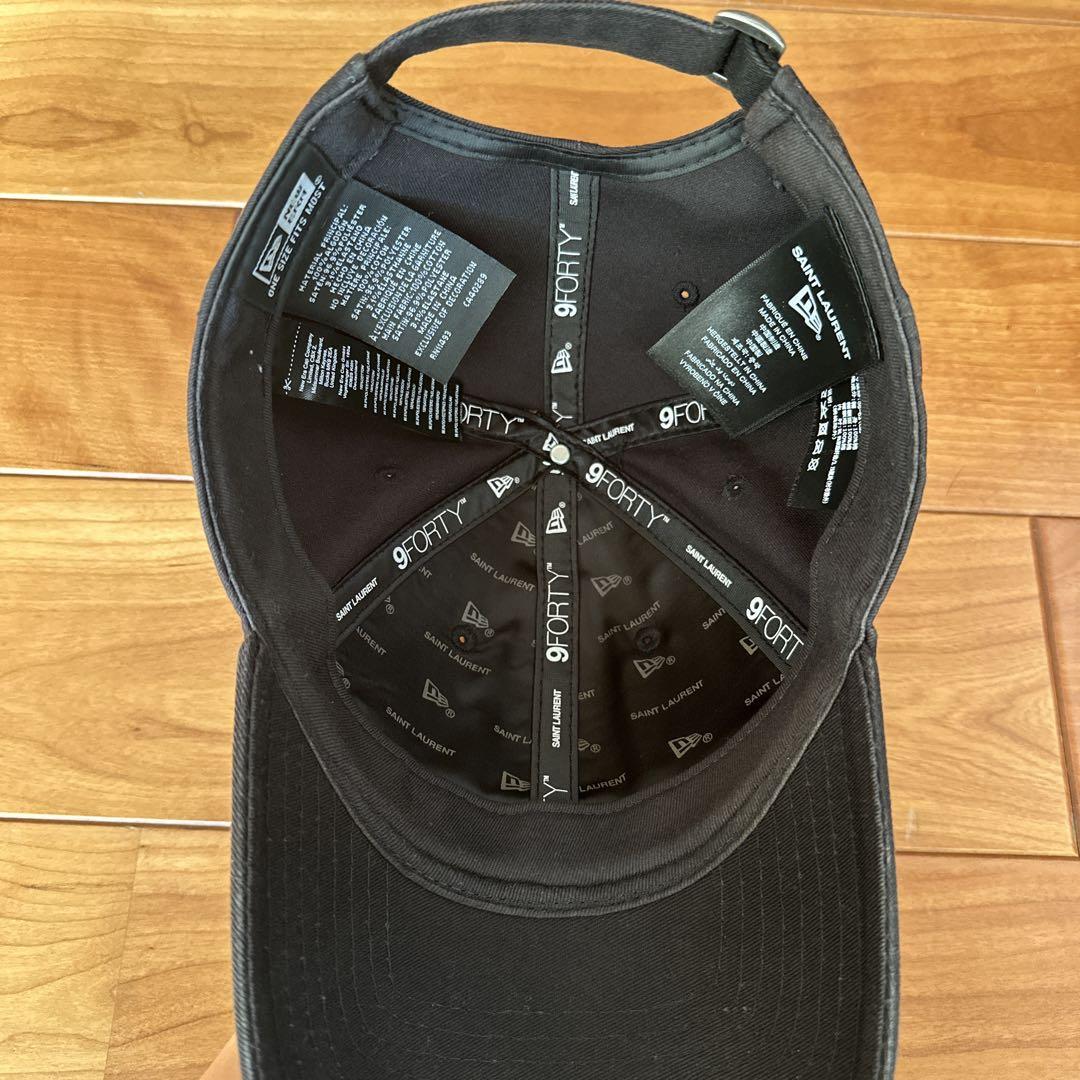 サンローラン ニューエラ YSL 9FORTY キャップ 黒 調整可能 サンローラン ニューエラ YSL 9FORTY キャップ 黒 調整可能