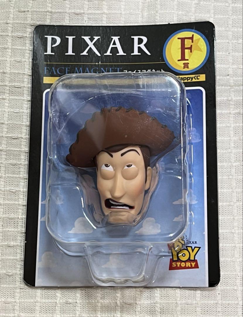 ディズニーPIXAR Happyくじ F賞 フェイスマグネット ウッディ