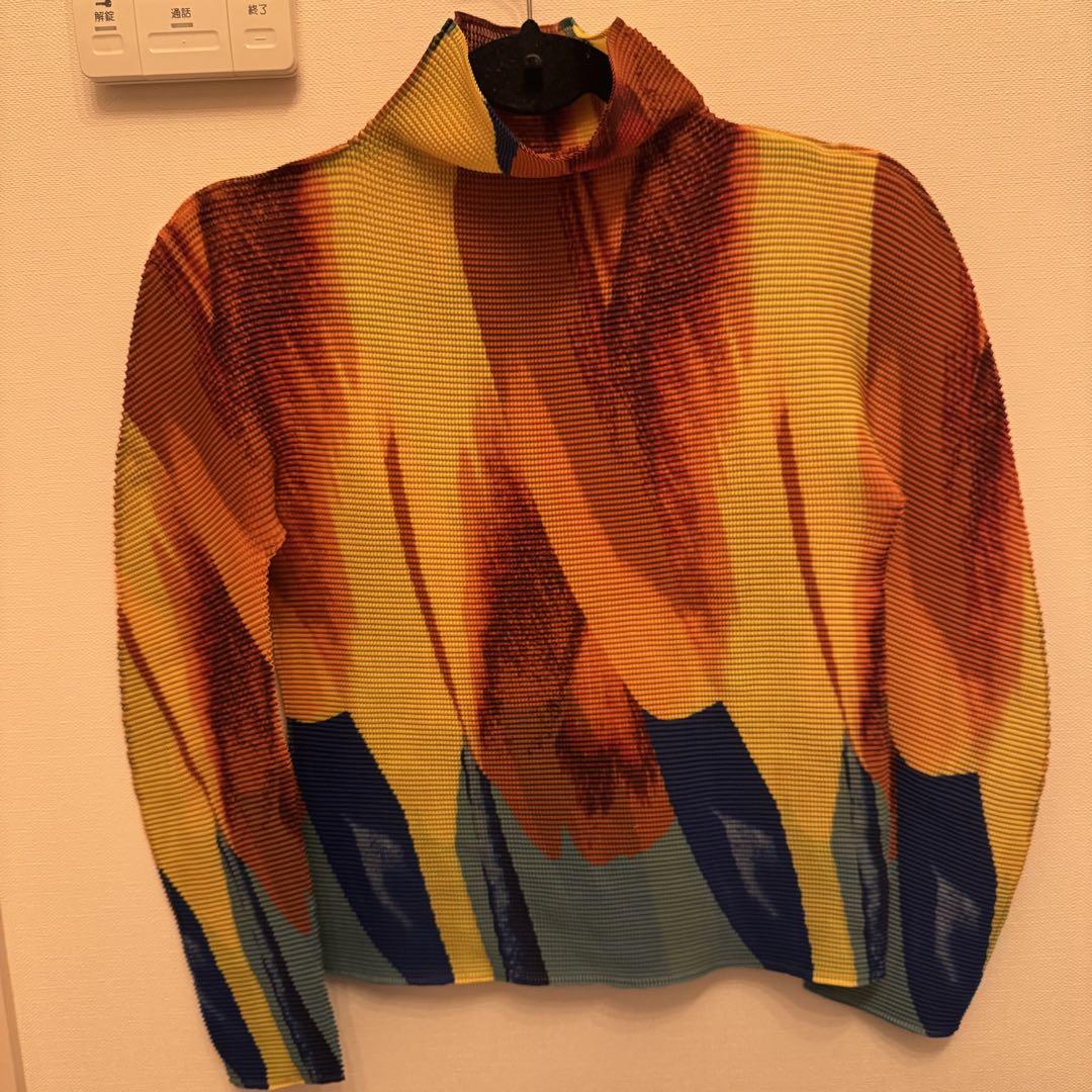 ISSEY MIYAKE オレンジ ハイネック トップス イッセイミヤケ me ハイネックトップス - メルカリ