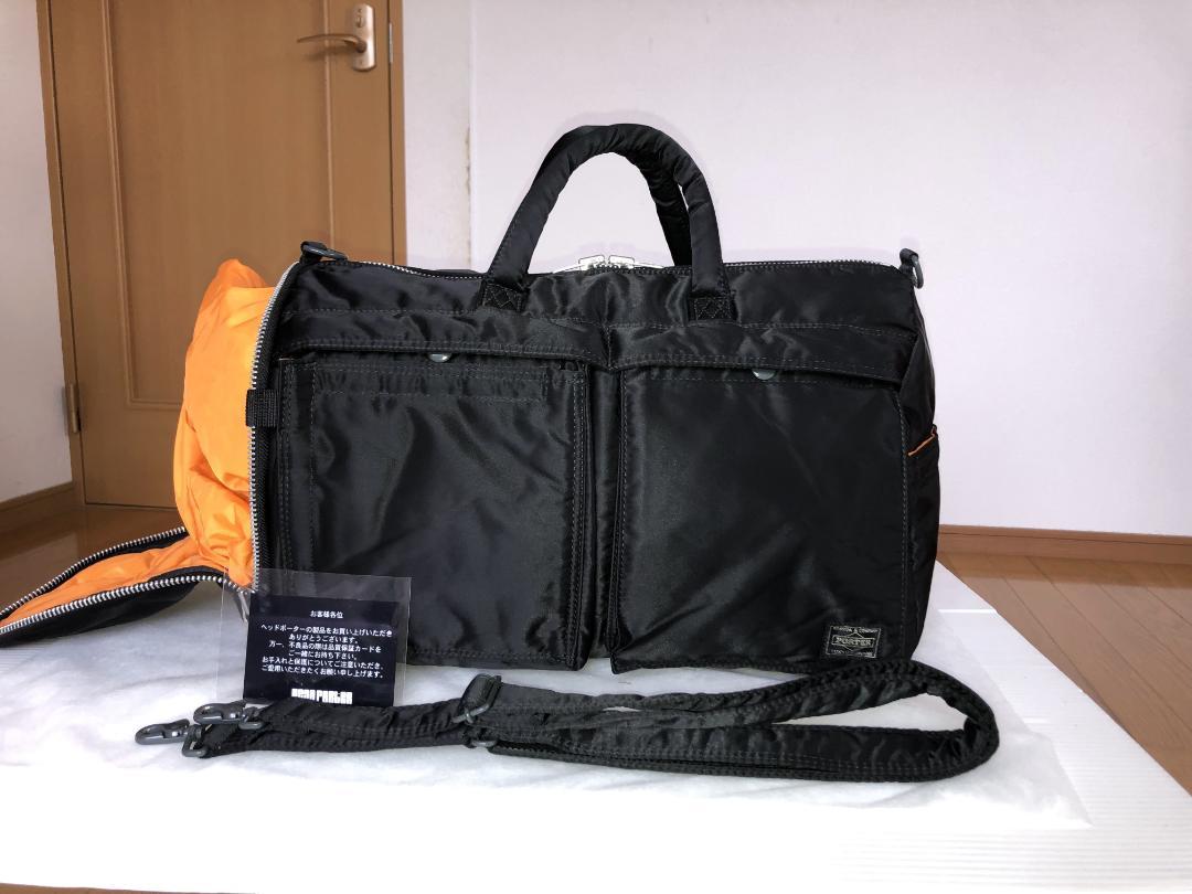 激美品　ヘッドポーター タンカー ボストン バッグ ショルダー シューズ　旅行