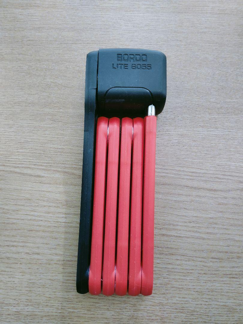 BORDO Lite mini 6055 自転車ロック 赤/黒