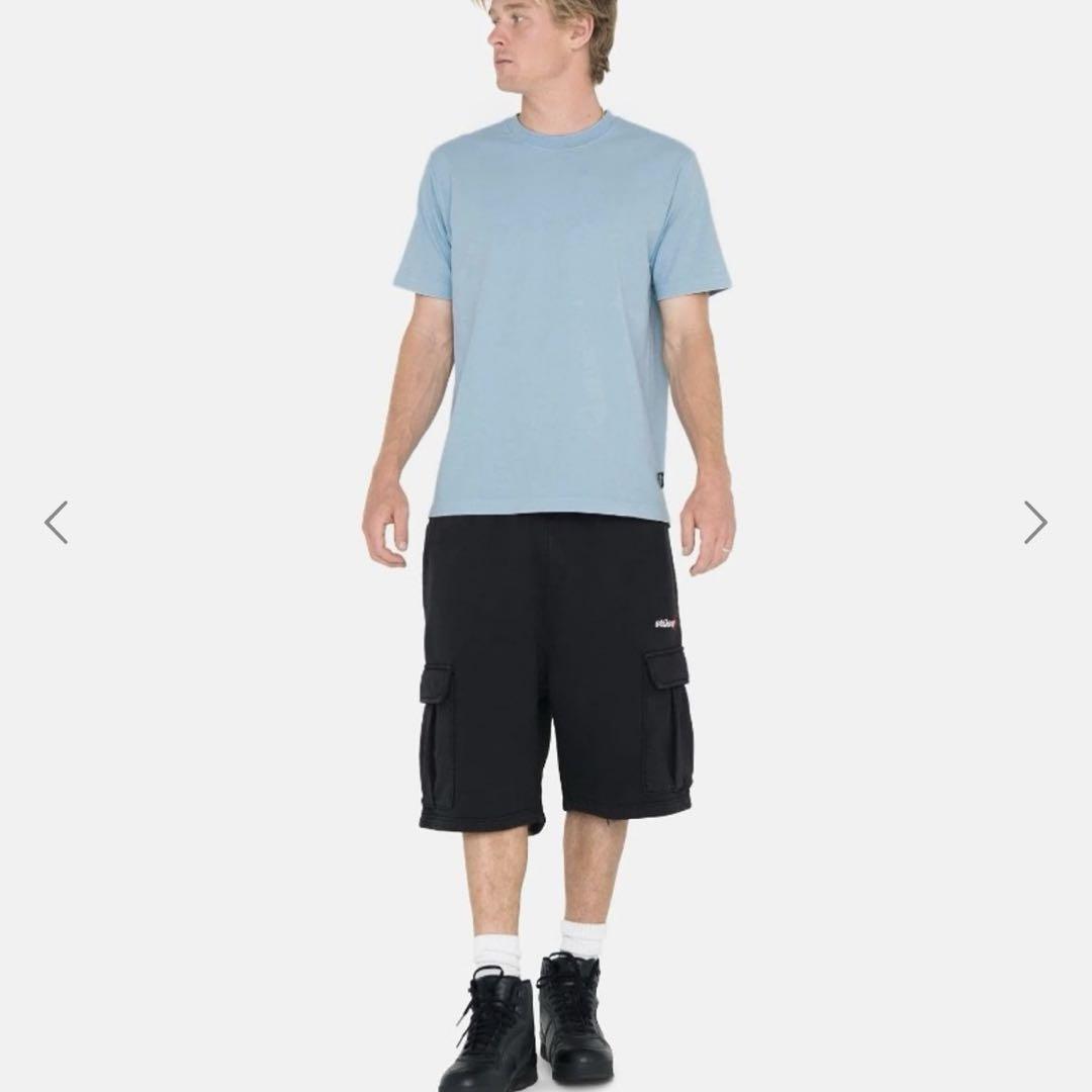 Stussy Sport バギー スウェット カーゴパンツ ショーツ ブラック Stussy Sport バギー スウェット カーゴパンツ ショーツ ブラック
