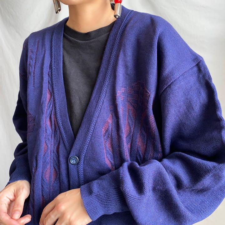 古着 ニット カーディガン 90’s オーバーサイズ レディース メンズ 長袖 古着 ニット カーディガン 90’s オーバーサイズ レディース メンズ 長袖