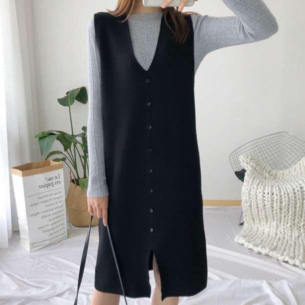 メルカリ ベストワンピース レディース 重ね着 ニットワンピース ノースリーブワンピース ロングワンピース 3 780 中古や未使用のフリマ メルカリ ベストワンピース レディース 重ね着 ニットワンピース ノースリーブワンピース ロングワンピース 3 780 中古や未使用のフリマ