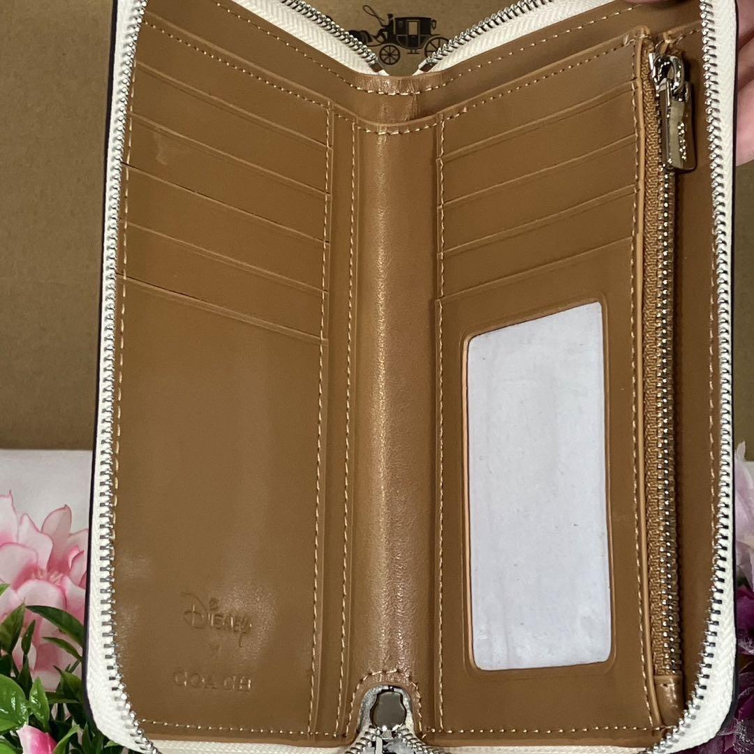 新品　未使用　coach コーチ　折財布　ディズニー　ダンボ　ホワイト　メンズ