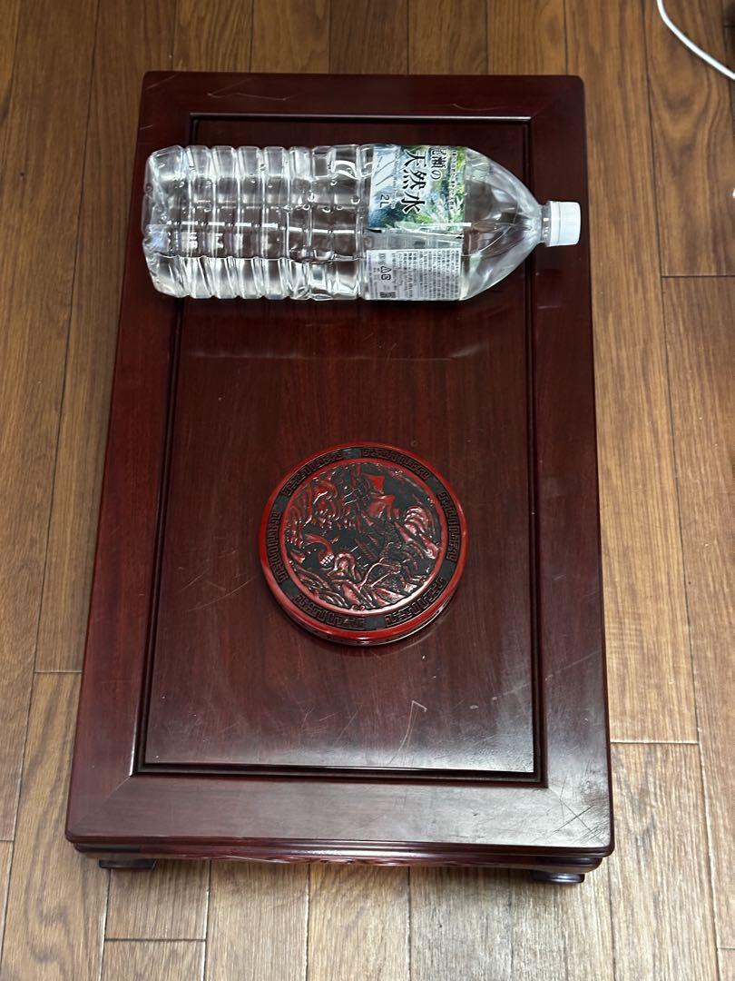 茶桌 花台 花梨木 彫刻 猫脚