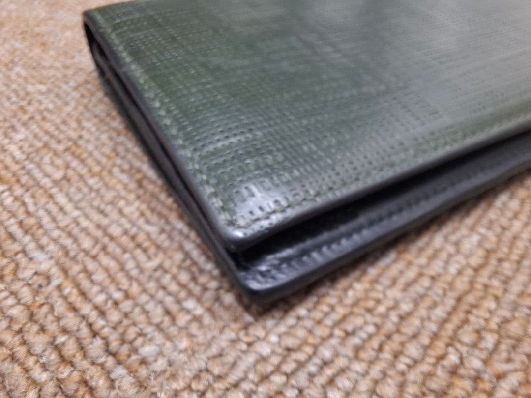 LOEWE グリーンレザー 長財布 LOEWE グリーンレザー 長財布