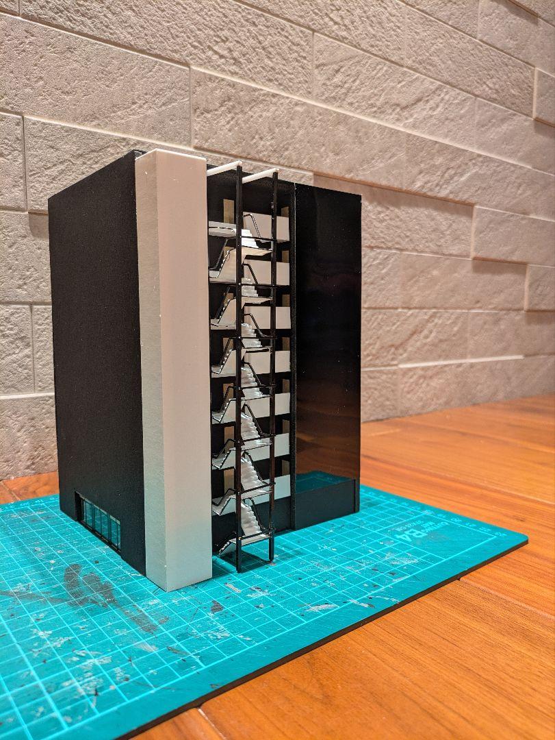 Nゲージ　自作ストラクチャー　マンション Nゲージ 自作ストラクチャー 高層マンション タワマン - メルカリ