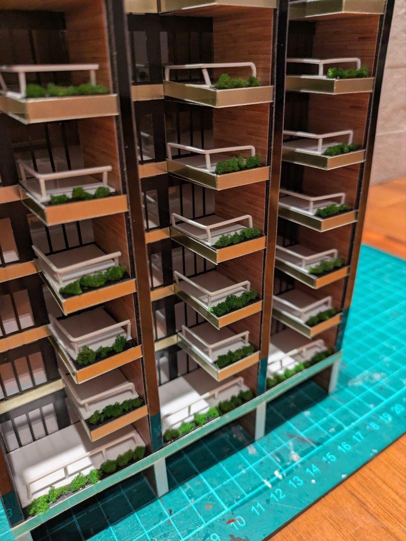 Nゲージ 自作ストラクチャー マンション Nゲージ 自作ストラクチャー テラスマンション - メルカリ