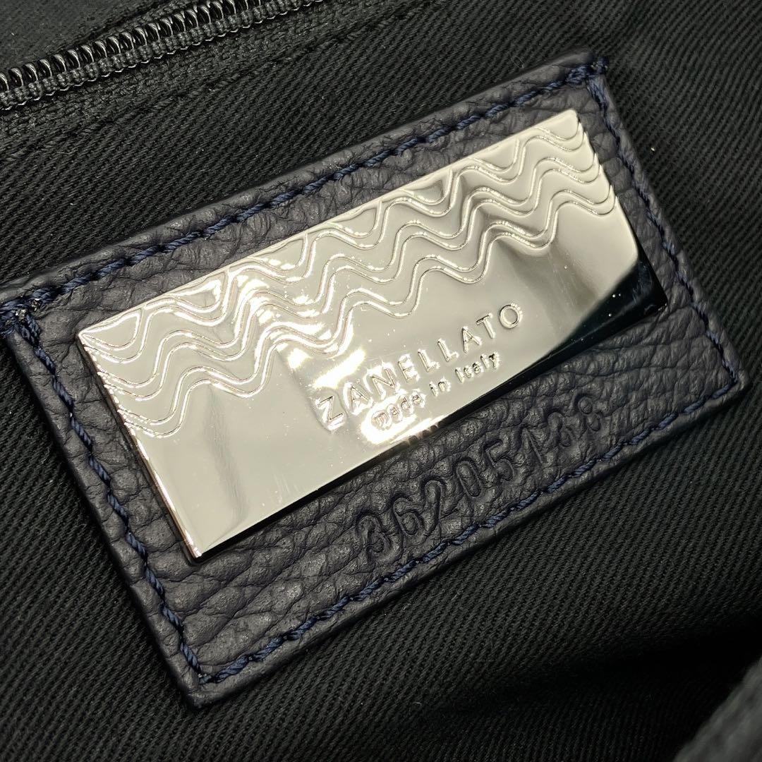 美品　希少バイカラー【ZANELLATO】2wayバッグ　ポスティーナ　A4