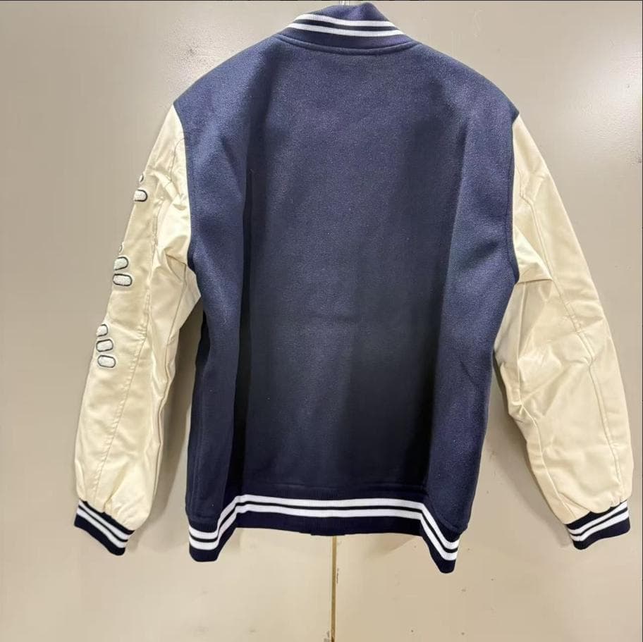 HUMAN MADE✨Hロゴ スタジアムジャケット ネイビー/アイボリー HUMAN MADE✨Hロゴ スタジアムジャケット ネイビー/アイボリー