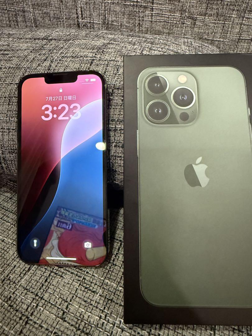 【希少色、美品】iPhone 13 Pro グリーン 本体