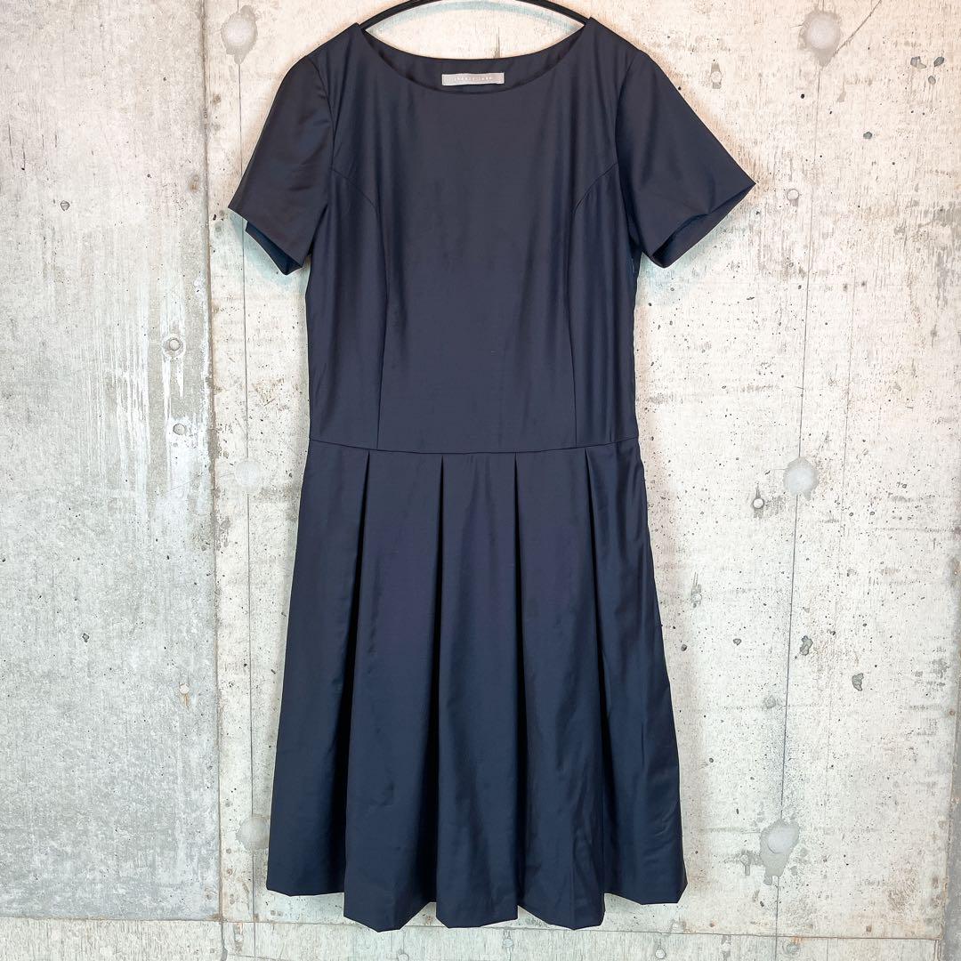 極美品✨ セオリーリュクス EXECUTIVE プリーツ ワンピース 濃紺