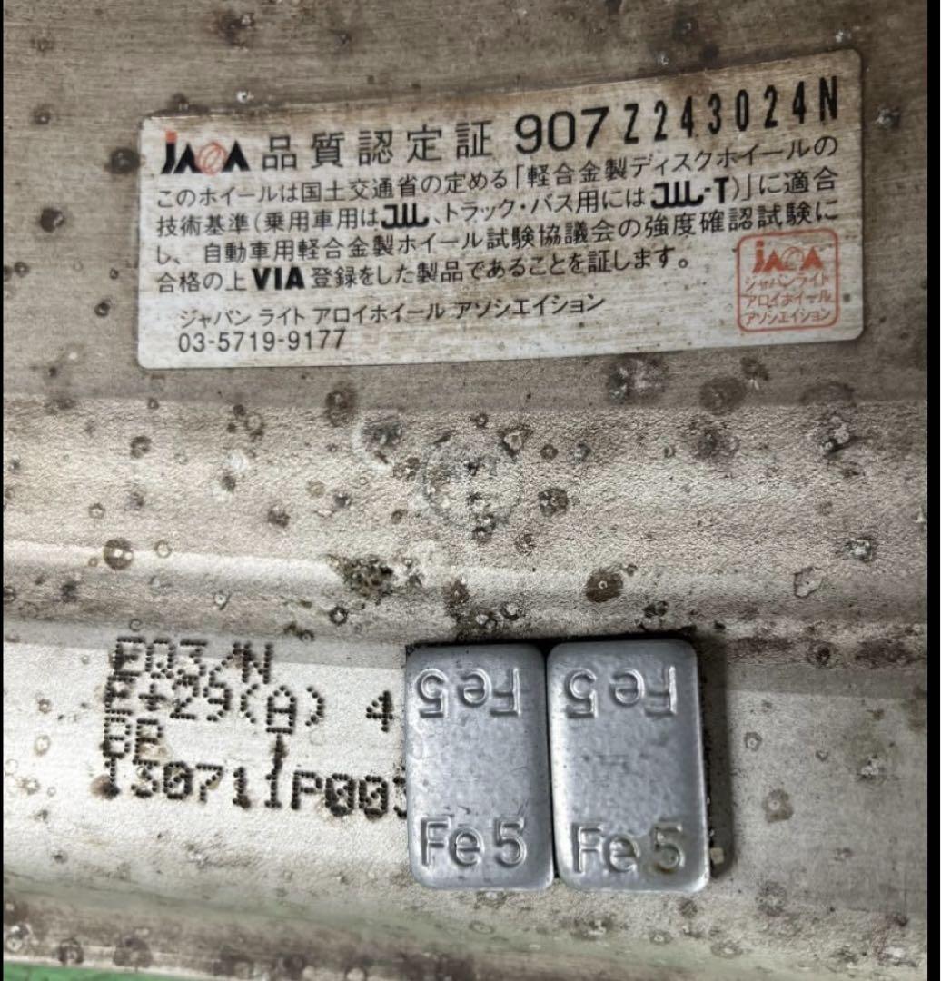 vajjeho34 エクイップ15インチ7.5J 4H PCD100