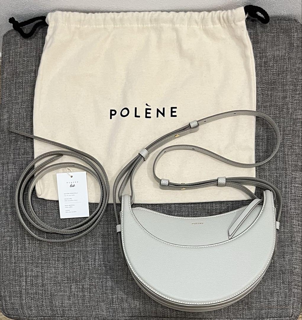 Polene ポレーヌ バッグ Numero Dix チョーク テクスチャード