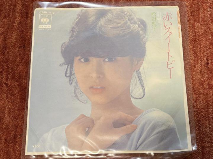 松田聖子 赤いスイトピー シングルレコード