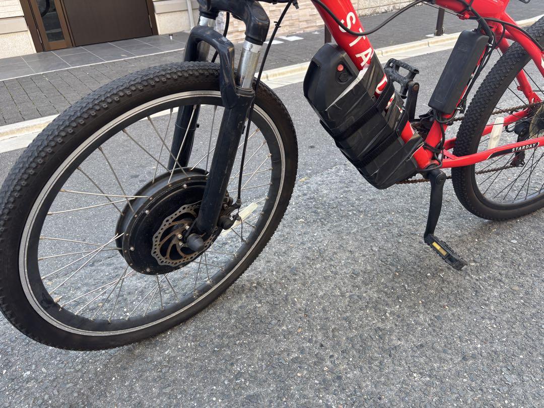 猫STARDAY電動アシスト自転車 スポーツタイプ レッド