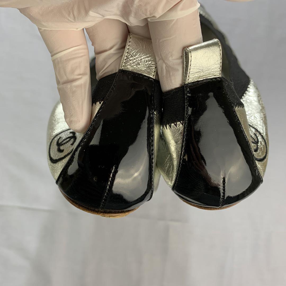 美品☆CHANEL シャネル バレエシューズ バレリーナ 38.5