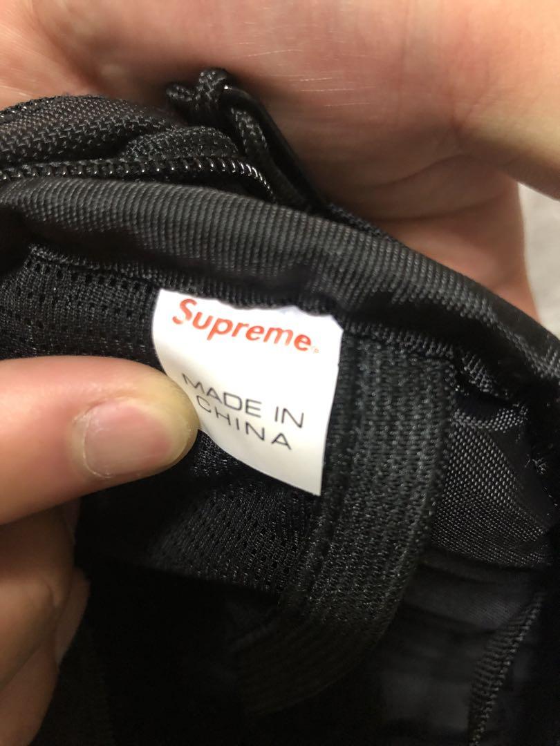 代官山購入Supreme ブラック ボディバッグ　2018ssサカイマルジェラ