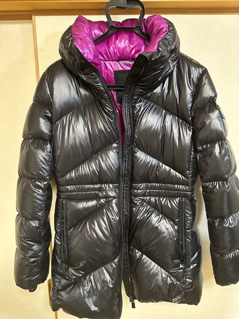 TATRAS フード付きダウンジャケット ブラック パープルM TATRAS