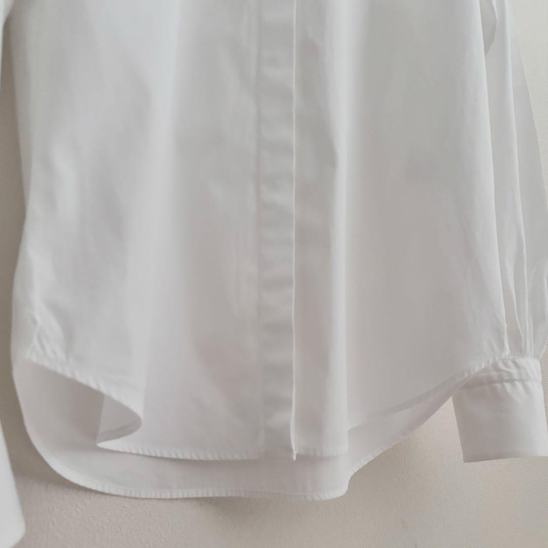 BOURRIENNE Paris X ラウンドカラーシャツ ホワイト 36 美品