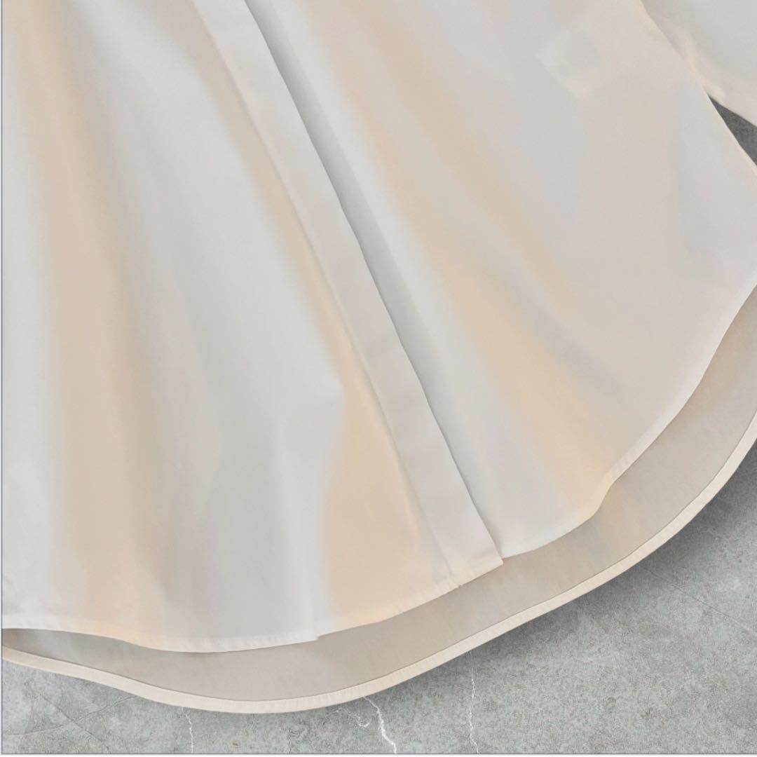 BOURRIENNE Paris X ラウンドカラーシャツ ホワイト 36 美品